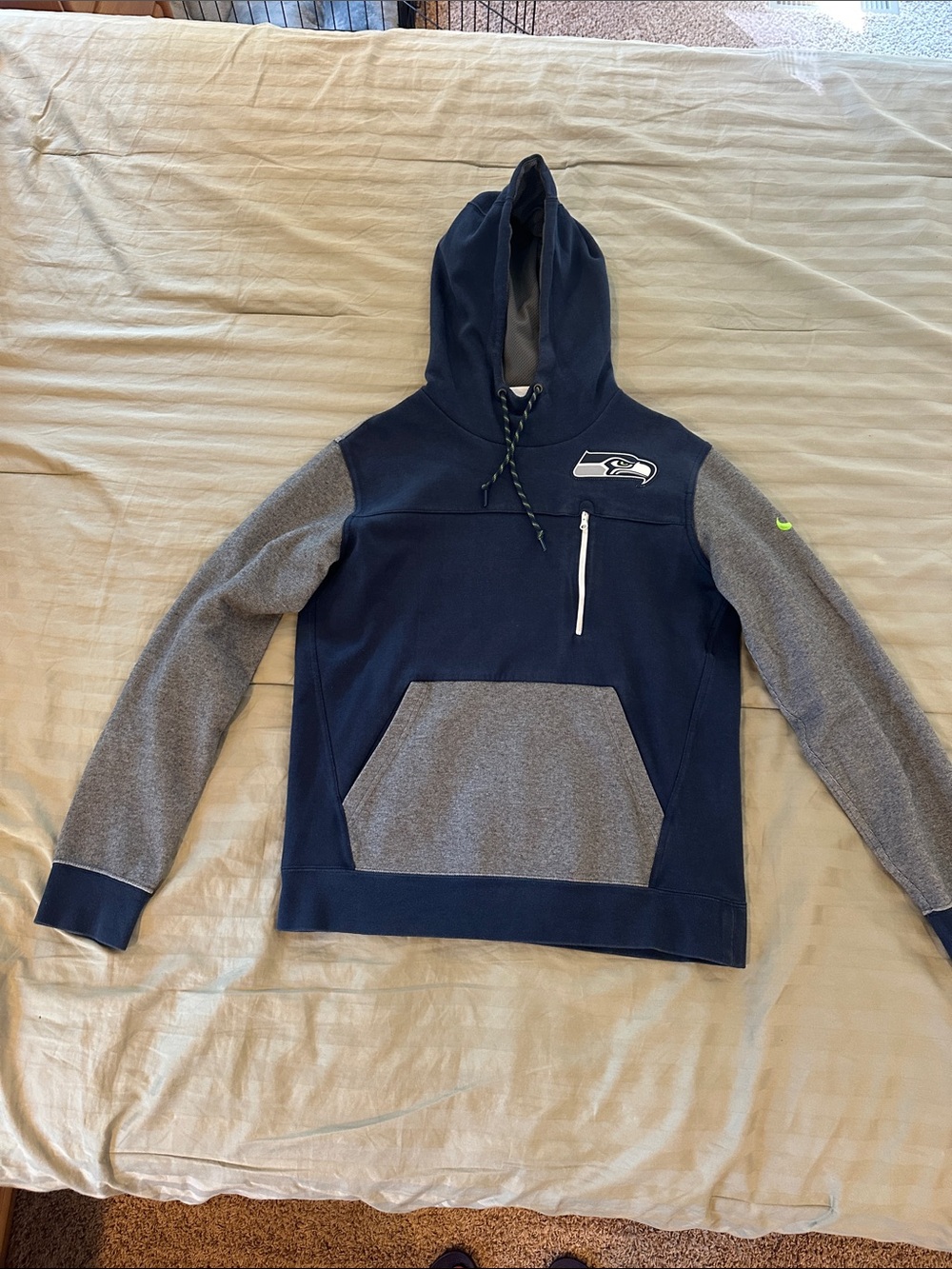 Nike Seattle Seahawks Navy and Gray Hoodie